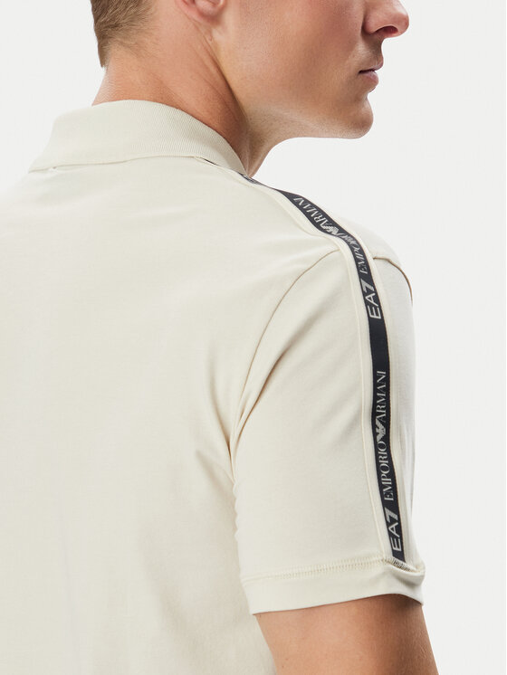 EA7 Emporio Armani EA7 Emporio Armani Polo 7M002190 AF10373 U1079 Kremowy Regular Fit