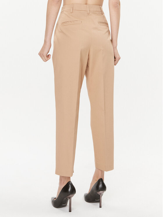 Ted Baker Ted Baker Kalhoty z materiálu Maryiah 271688 Béžová Regular Fit
