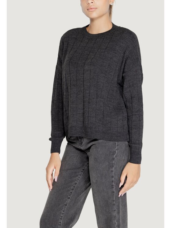 ONLY ONLY Maglione ONLTESS LS O-NECK KNT Grigio Regular Fit