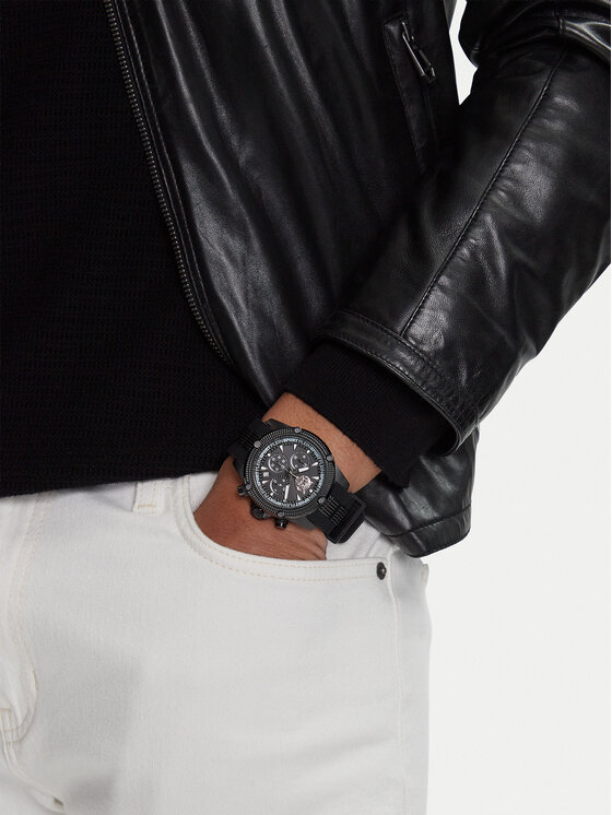Plein Sport Plein Sport Ρολόι Hurricane PSDBA1223 Μαύρο