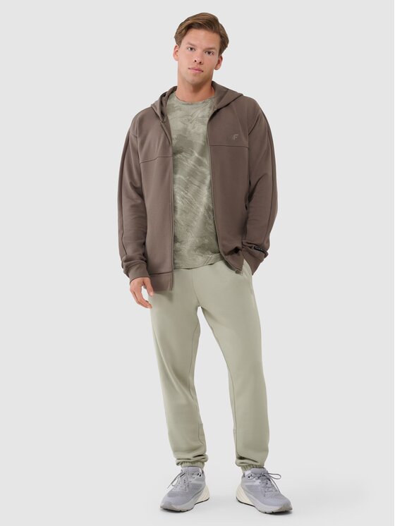 4F 4F Mikina 4FWSS25TSWSM1537-80S Hnedá Regular Fit