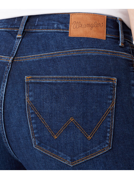 Wrangler Wrangler Jeansy W26LCL43K Granatowy Slim Fit