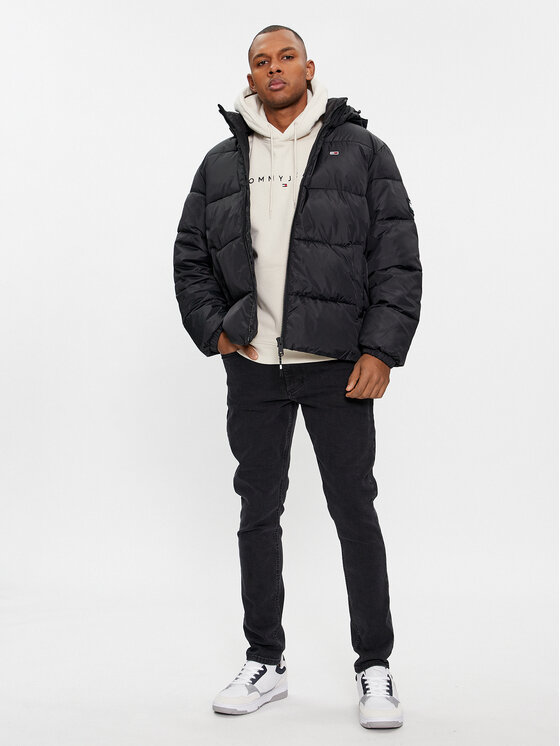 Tommy Jeans Tommy Jeans Žieminė striukė DM0DM18487 Juoda Regular Fit