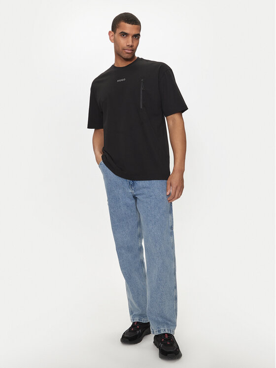 HUGO Hugo Футболка Doforesto 50516681 Чорний Oversize
