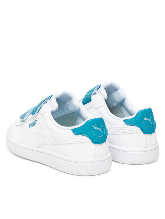 Puma Puma Sportcipők Smash 3.0 L Glitter Velcro V Ps 395609 08 Fehér