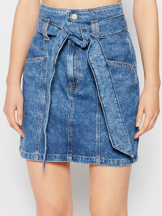 Jupe paper bag online jean