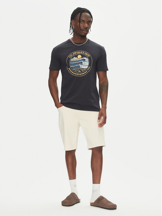 Quiksilver Quiksilver Marškinėliai Ev Three Seas Ss EQYZT08051 Tamsiai mėlyna Regular Fit