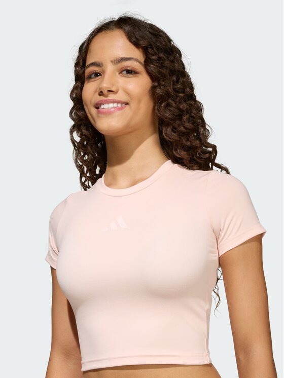 adidas adidas T-Shirt 158913 Różowy Slim Fit