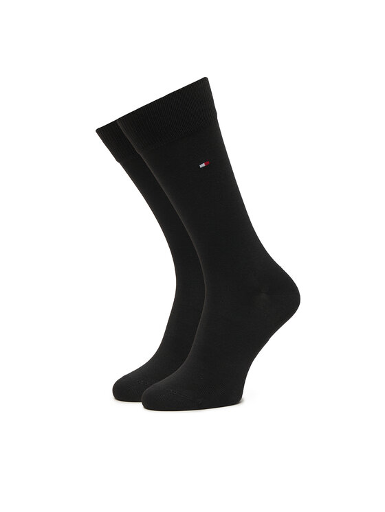 Tommy Hilfiger Tommy Hilfiger Dlhé ponožky 701241158 Čierna