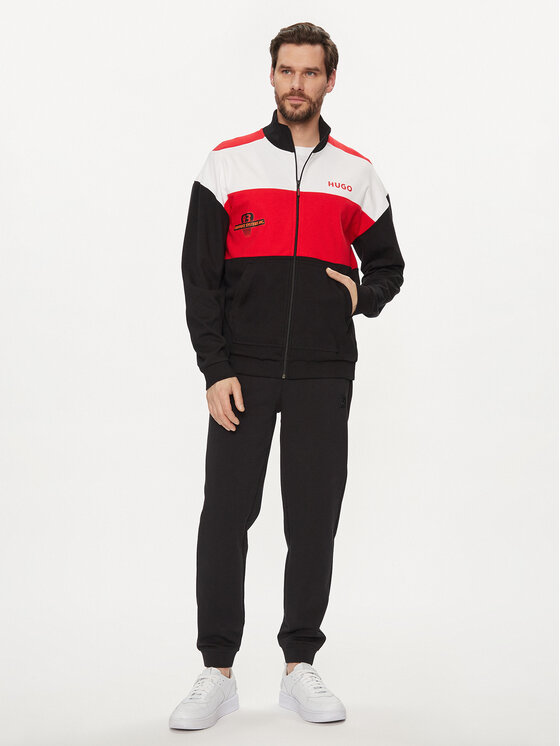 HUGO Hugo Felpa Race 50510468 Nero Relaxed Fit