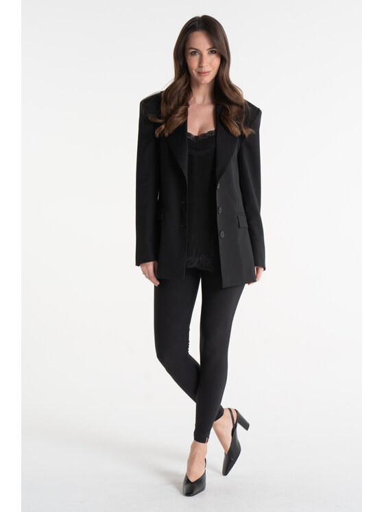 Salme Salme Marynarka Flavia Czarny Regular Fit