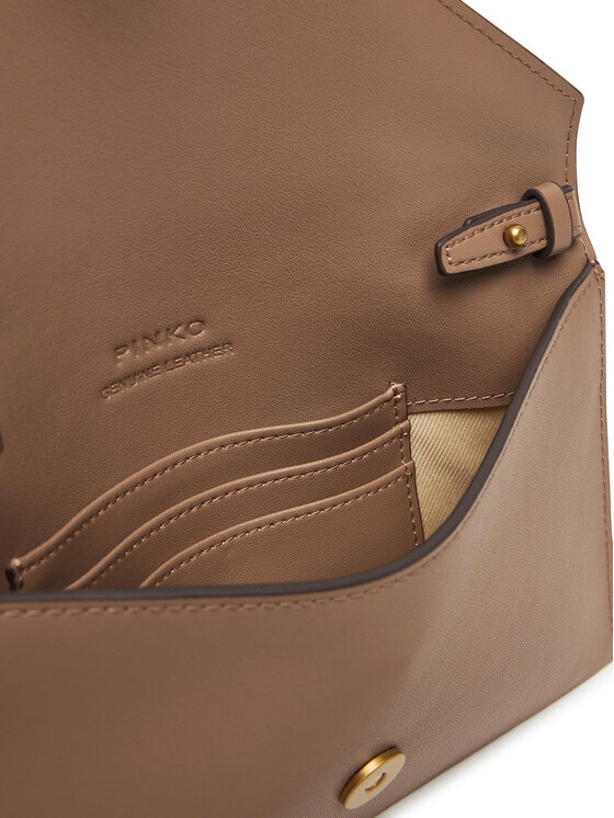 PINKO PINKO Torbica Flat Purse Mini AI 25-26 PCPL 105347 A0F1 Smeđa
