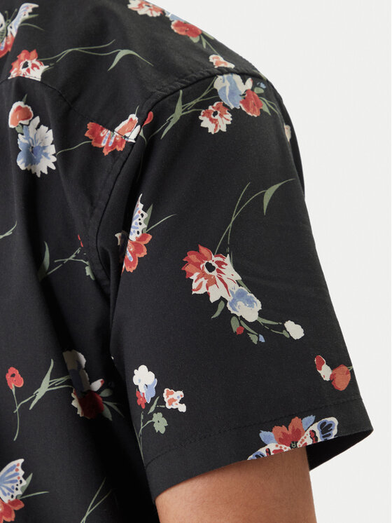 RVCA RVCA Ing Morning Glory AVYWT00490 Fekete Regular Fit