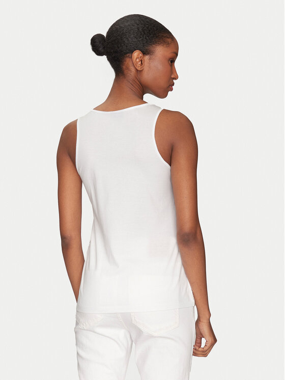 Marella Marella Top Terzo 2513941124 Biały Slim Fit