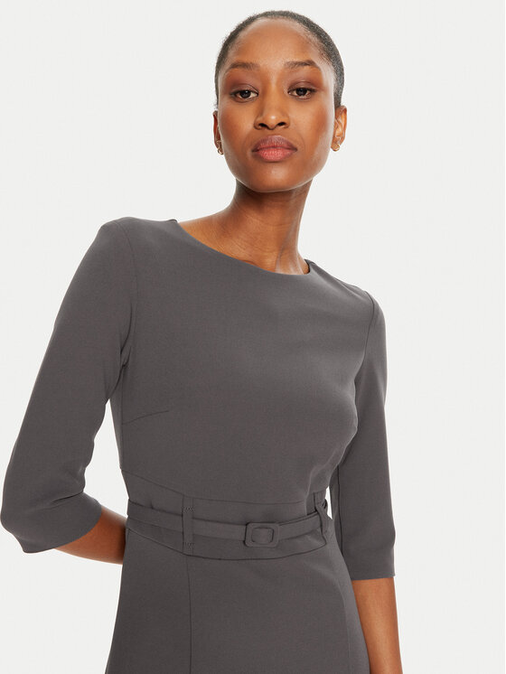 Rinascimento Rinascimento Kokteilinė suknelė CFC0120015003 Pilka Regular Fit