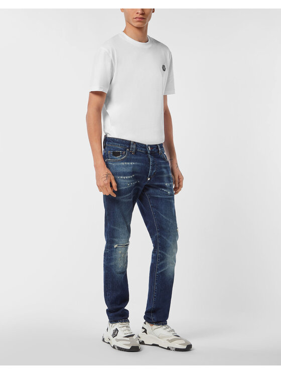 PHILIPP PLEIN PHILIPP PLEIN Jeansy 26867 Niebieski Straight Leg