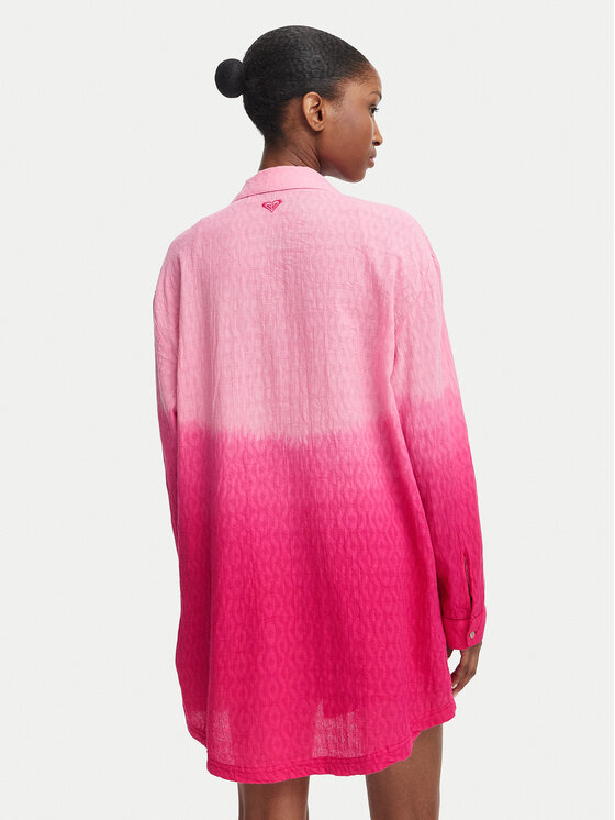 Roxy Roxy Camicia Ocean Gradient ERJX603490 Rosa scuro Oversize