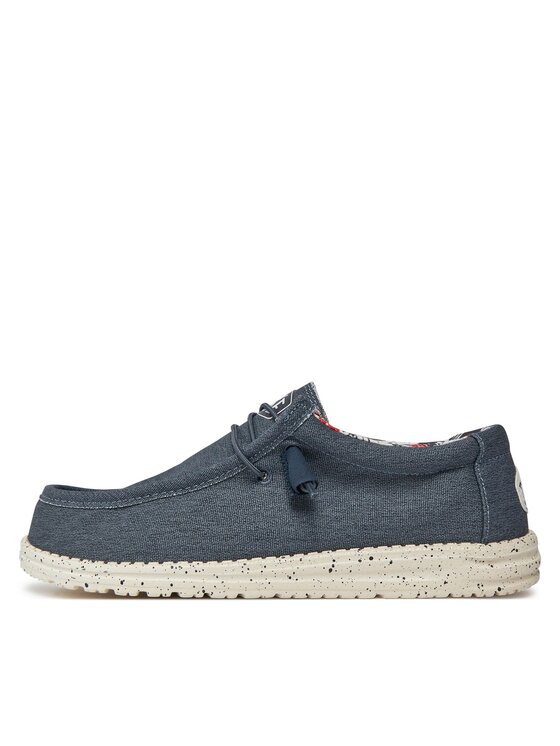 Hey Dude Hey Dude Sneakers Hey Dude Wally Stretch Canvas Blu