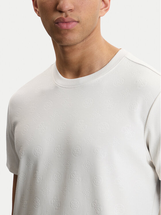 Guess Guess T-shirt M6GP26 K3177 Écru Regular Fit