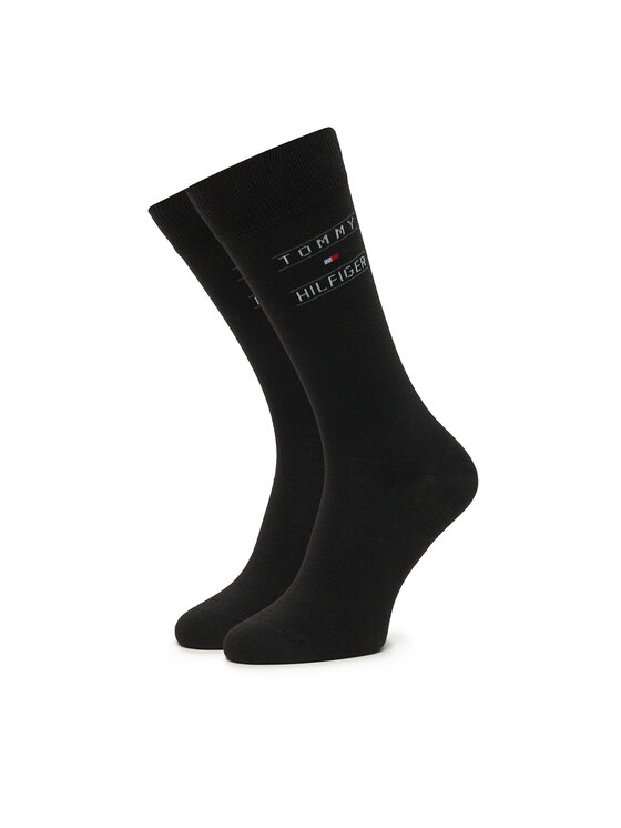 Tommy Hilfiger Tommy Hilfiger Skarpety długie 701241158 Czarny