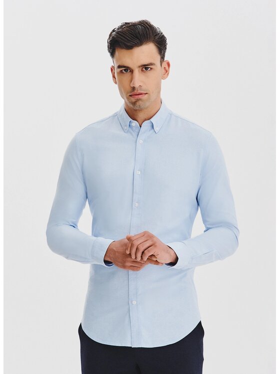 Pako Lorente Pako Lorente Koszula P25WF-1X-003 Niebieski Slim Fit