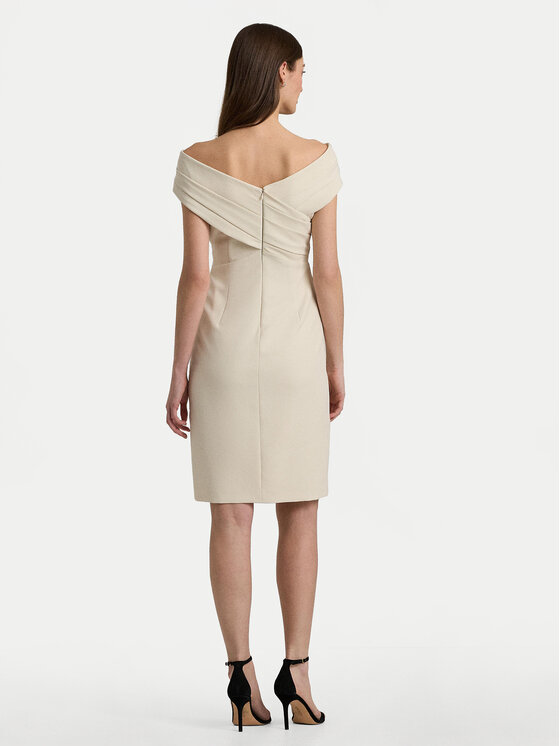 LAUREN RALPH LAUREN Lauren Ralph Lauren Koktejlové šaty 253936390002 Écru Slim Fit