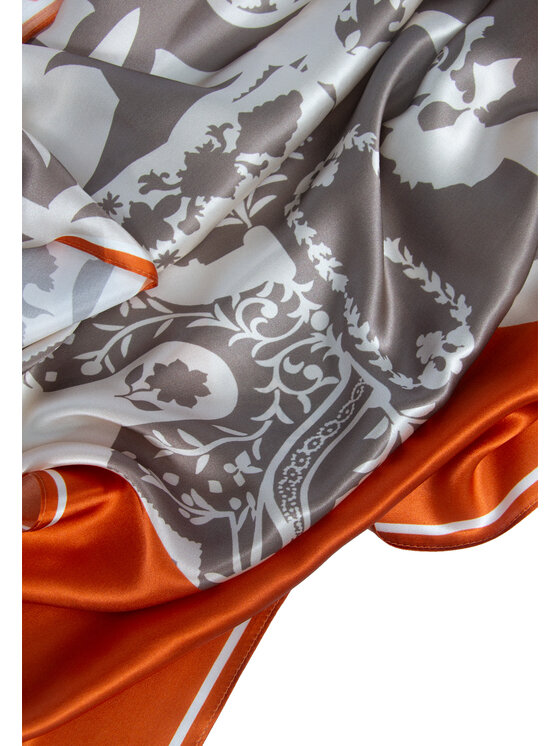 ALLORA BE UNIQUE ALLORA BE UNIQUE Szal jedwabny Pomarańczowy