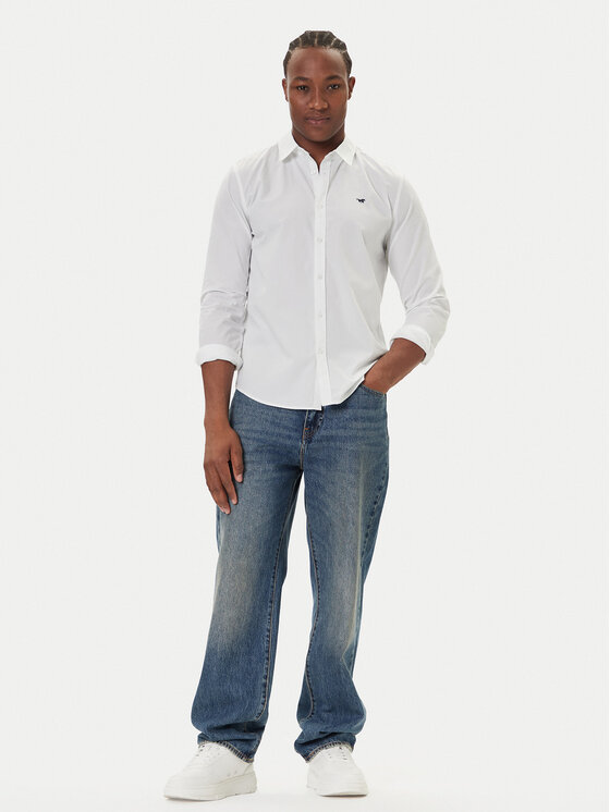 Mustang Mustang Hemd Canton 1016951 Weiß Slim Fit