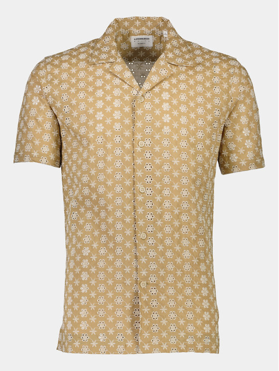 Lindbergh Lindbergh Košile 30-203569 Béžová Relaxed Fit