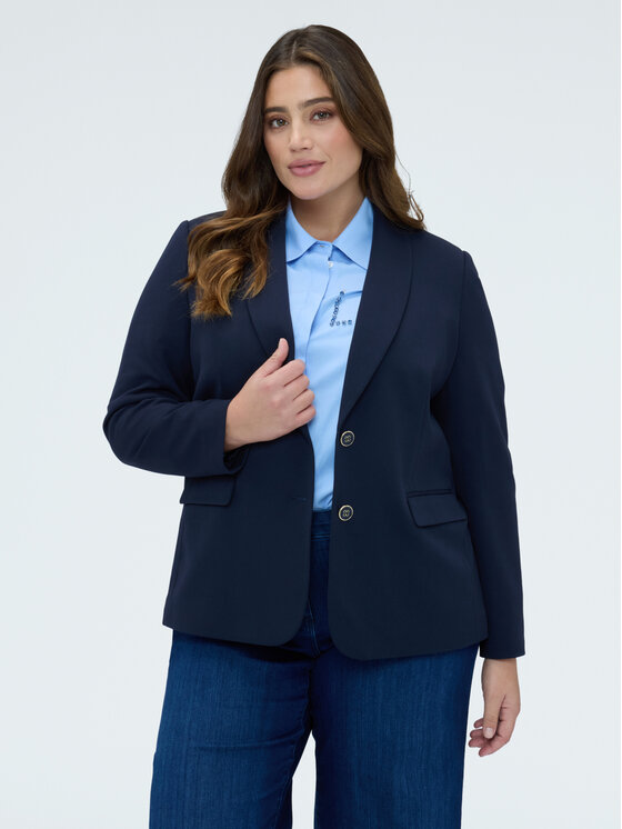 Fiorella Rubino Fiorella Rubino Marynarka Q012T000250N034 Niebieski A-Line Fit