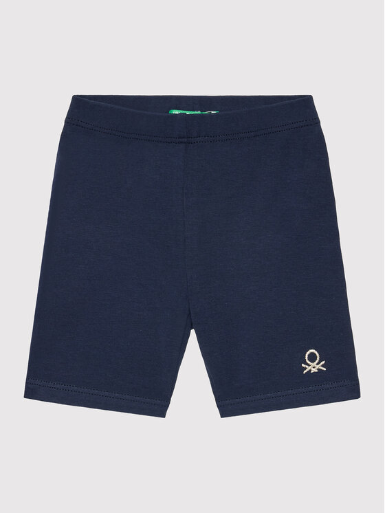 United Colors Of Benetton Pantaloni scurți sport 3MT1I0576 Bleumarin Slim Fit