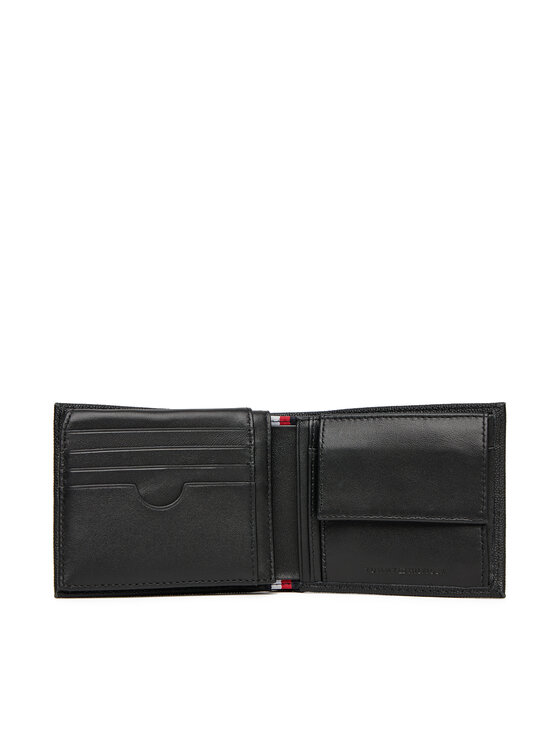 Tommy Hilfiger Tommy Hilfiger Велике Чоловіче Портмоне Th Flag Cc Flap And Coin AM0AM13520 Чорний