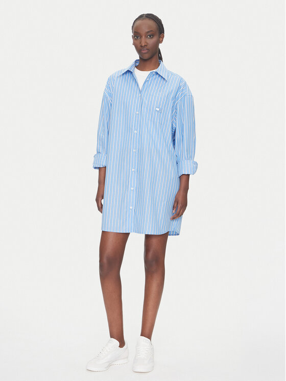 Tommy Jeans Tommy Jeans Haljina košulja DW0DW21122 Plava Relaxed Fit