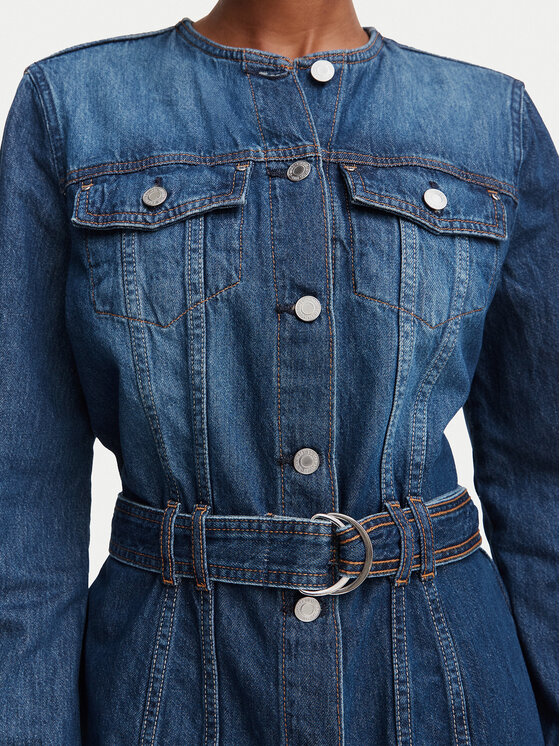 Guess Guess Kurtka jeansowa W6YN04 D1342 Niebieski Regular Fit