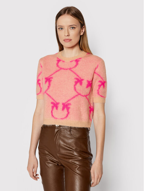 PINKO Pinko Megztinis Fushiki 1G16WS Y7G4 Rožinė Regular Fit