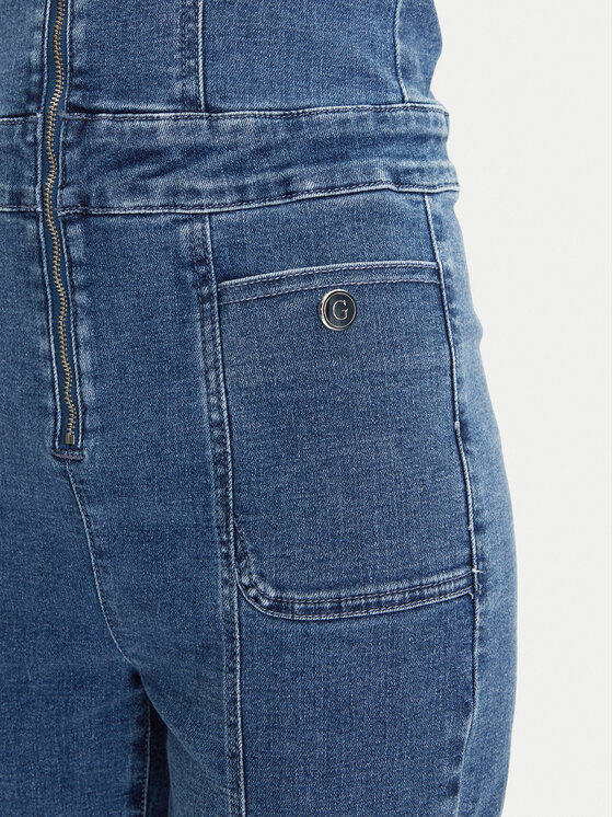 Guess Guess Комбінезон W5GD1C D4LT0 Голубий Regular Fit