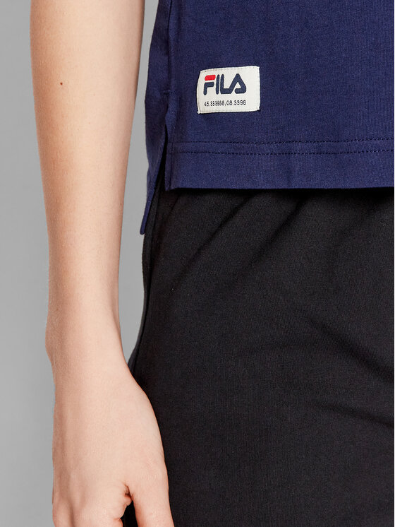 Fila Fila T-Shirt Tomar Pintuck FAW0030 Granatowy Regular Fit