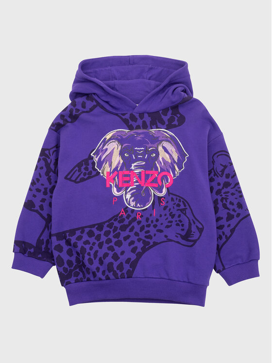 Kenzo Kids Bluza K15581 Fioletowy Regular Fit | Modivo.pl