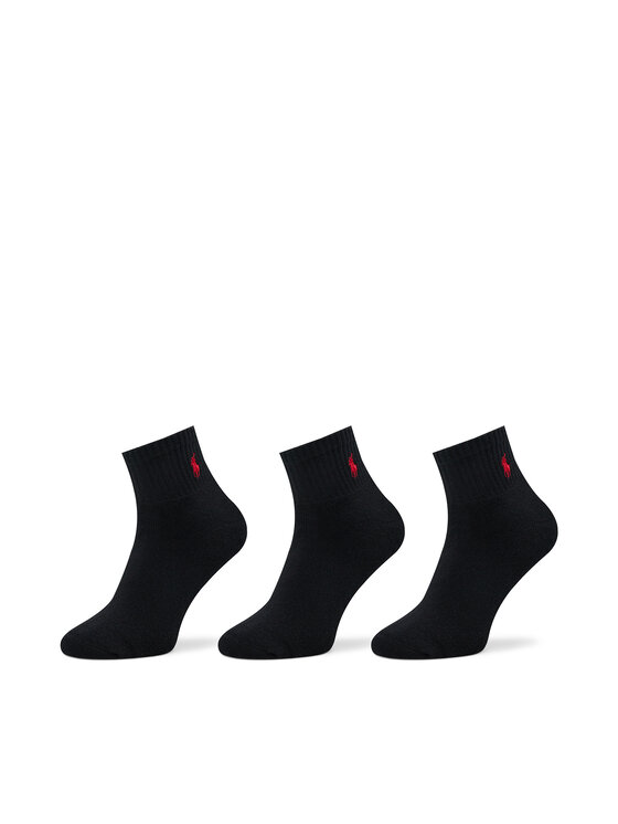 Polo Ralph Lauren Polo Ralph Lauren 3er-Set hohe Herrensocken 449655220001 Schwarz