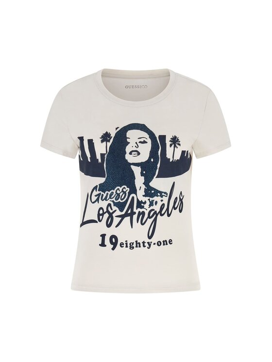 Guess Guess T-Shirt 179533 Béžová Classic Fit