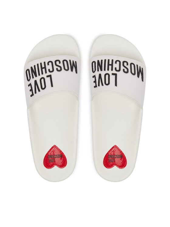 LOVE MOSCHINO LOVE MOSCHINO Şlapi JA28052G0MI14100 Alb