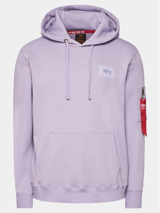Alpha Industries Mikina Back Print 178318 Fialová Regular Fit