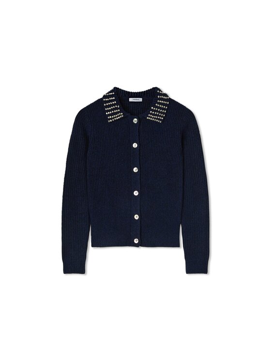 Motivi Motivi Cardigan M575W004293N034 Blu Regular Fit