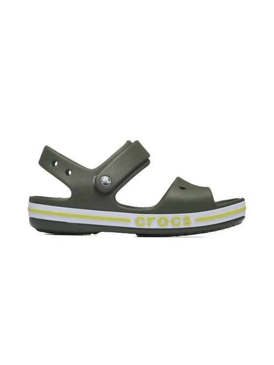 Crocs Crocs Klapki BAYABAND SANDAL KID Zielony