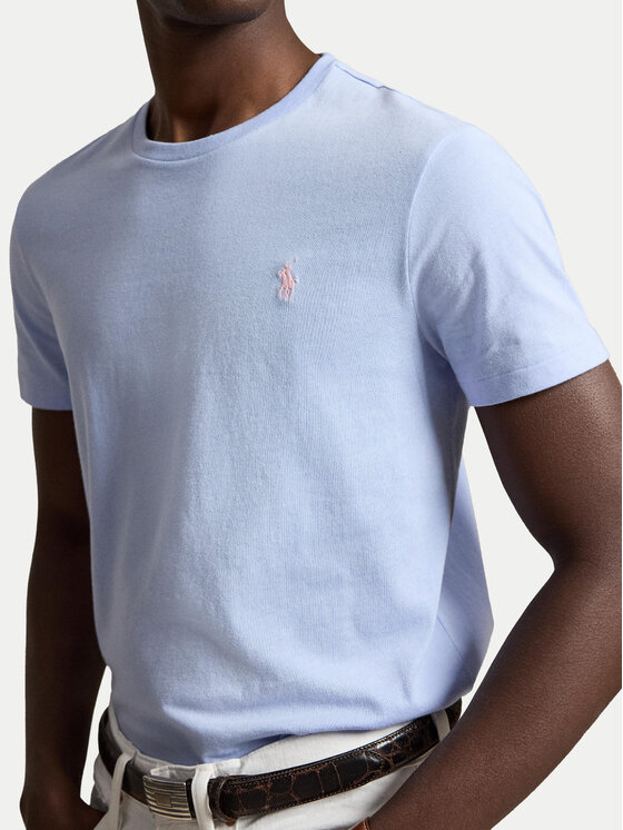 Polo Ralph Lauren Polo Ralph Lauren Тишърт 710671438528 Светлосин Regular Fit