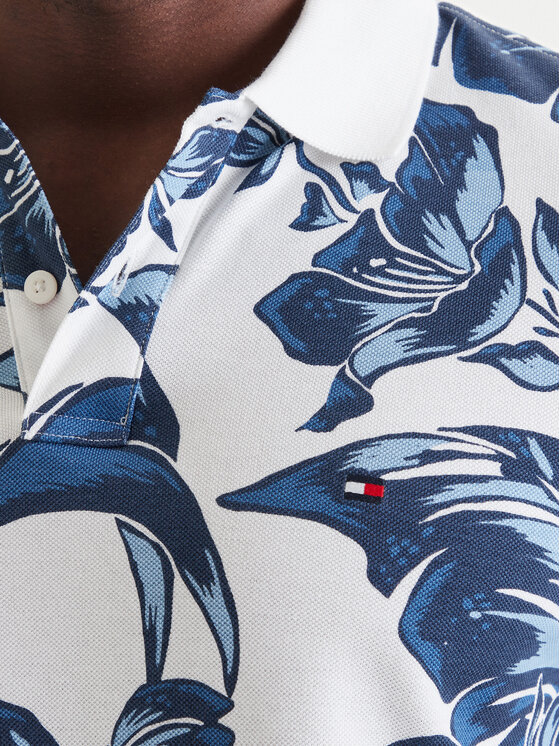 Tommy Hilfiger Tommy Hilfiger Polo Floral Aop MW0MW43125 Blu Regular Fit