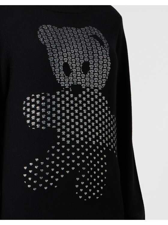 PHILIPP PLEIN PHILIPP PLEIN Sweter 31402 Czarny Regular Fit