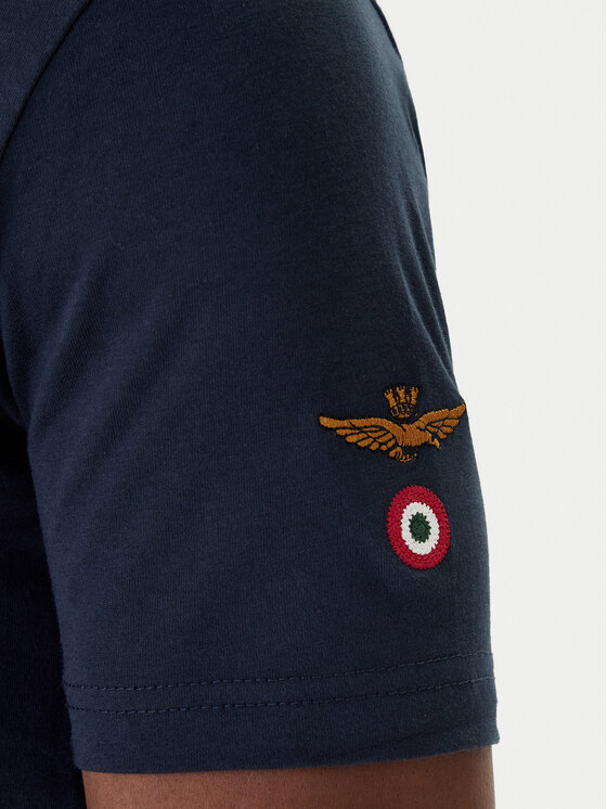 Aeronautica Militare Aeronautica Militare Tričko 261TS2536UJ00641 Tmavomodrá Regular Fit