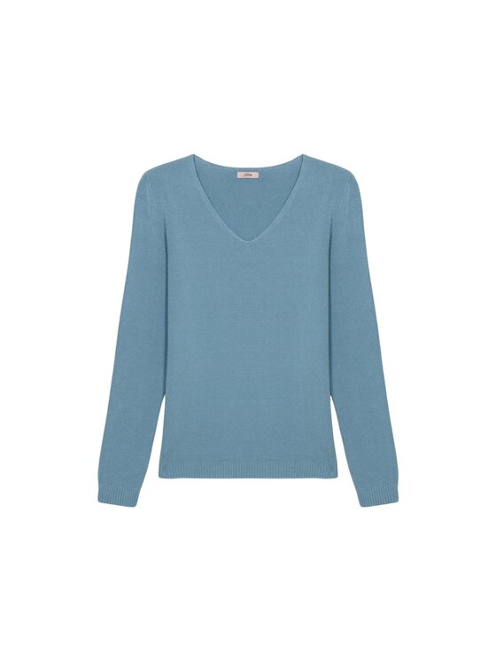 Oltre Oltre Cardigan M046E002032N004 Turchese Regular Fit