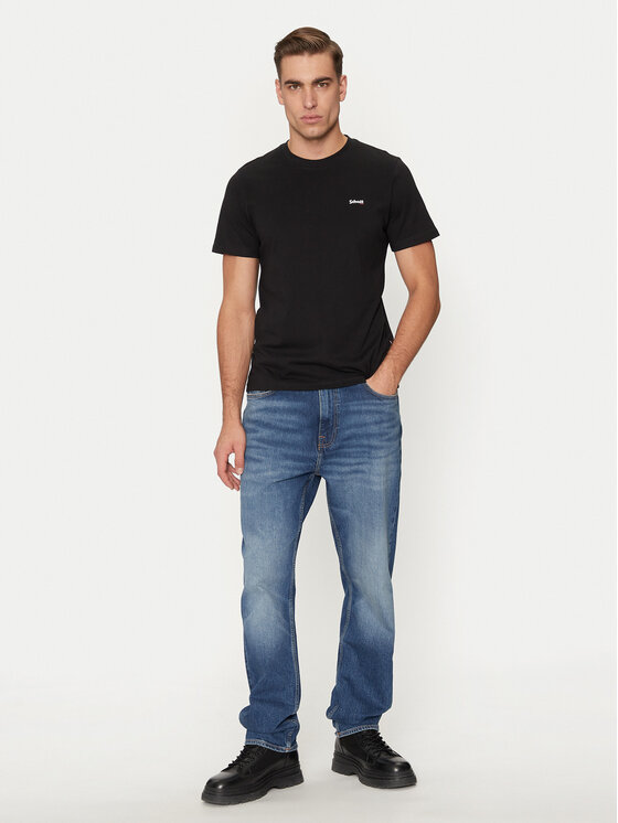 Schott NYC Schott NYC T-Shirt TSCLAWS1 Czarny Regular Fit